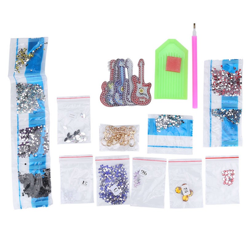 Diamond Painting Keychain Kit Easy Resin Diamond Craft - No Mess DIY Craft Activity - Sparkling Decorative Pendants for Kids Crafters Keychain Decoration - Image 1