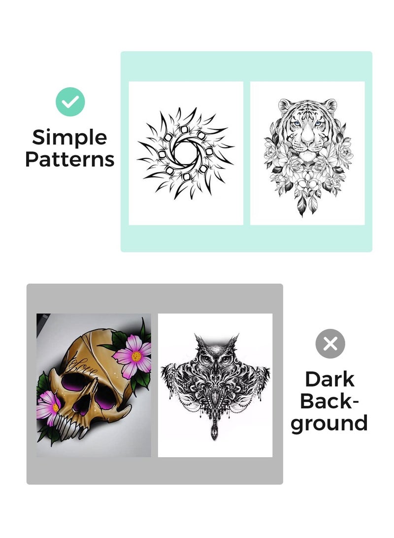 SYOSI M08F-A4 Wireless Tattoo Transfer Stencil Printer, Thermal Copier Machine with 10pcs Free Transfer Paper, Tattoo Printer Kit for Tattoo Artists, Compatible with phone & PC, Bluetooth Inkless Printer - Image 4