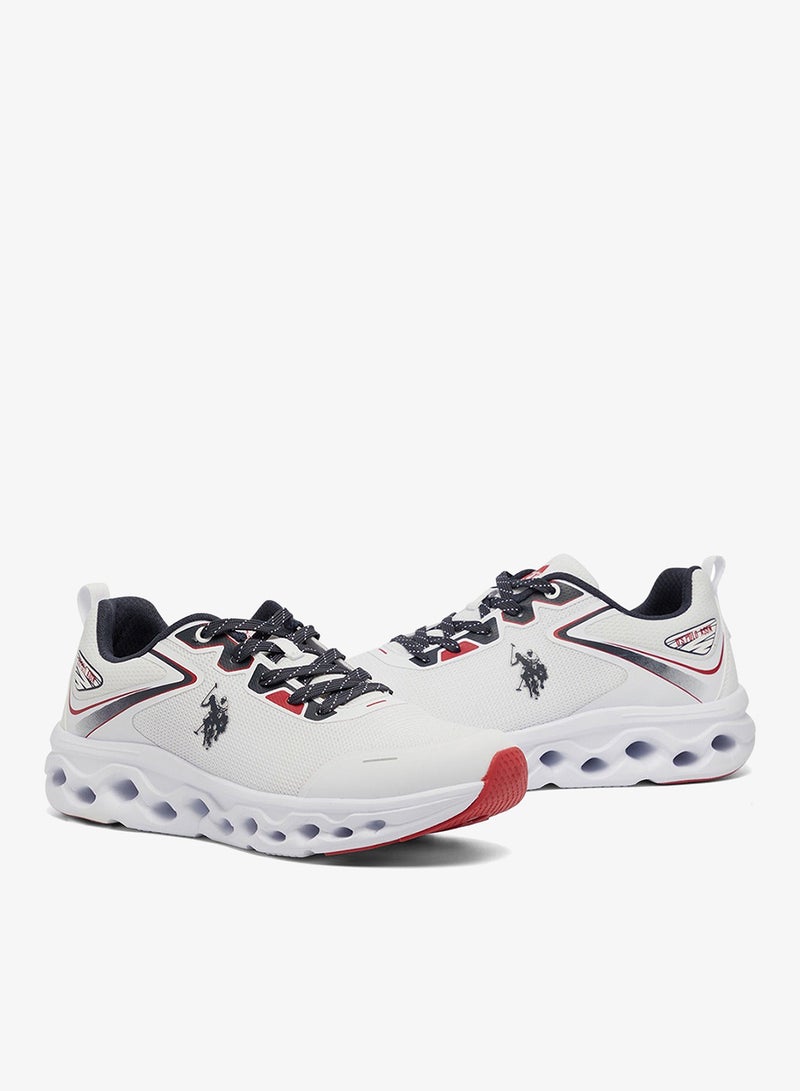 U.S. Polo Assn. Men's White Low-Top Sneakers - Lightweight Shoes Lace-Up Design, Comfortable for Everyday Outfits - Image 3