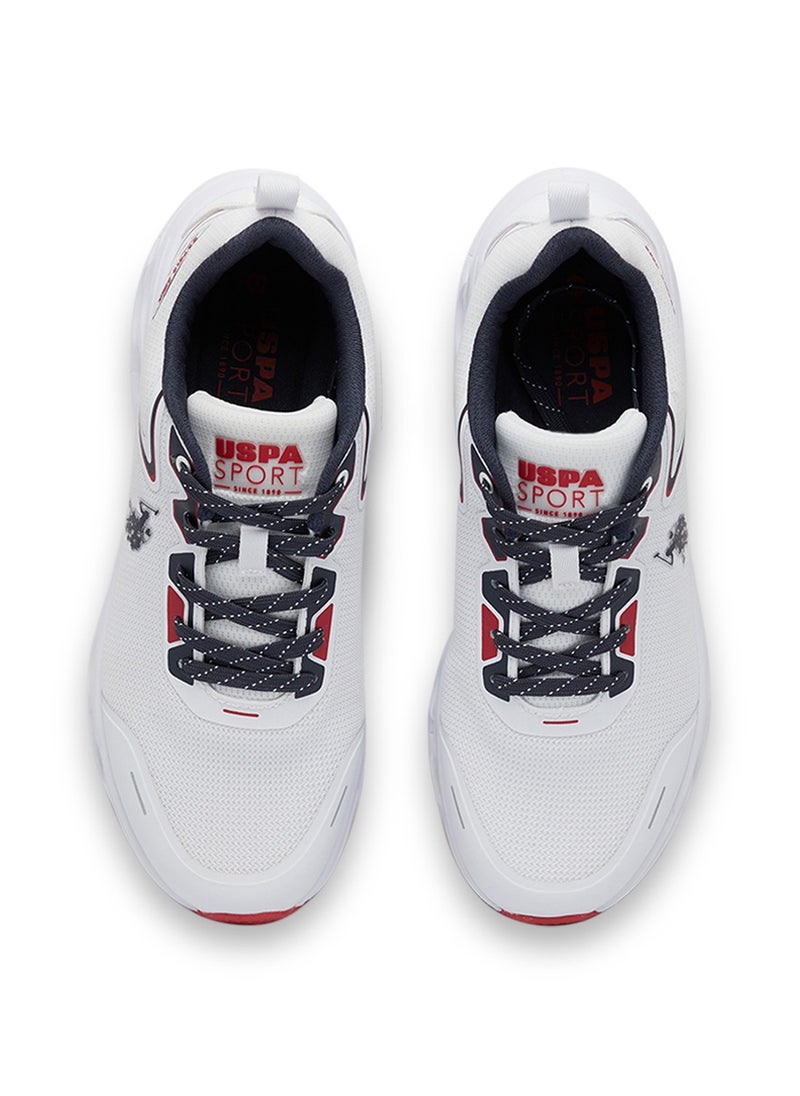 U.S. Polo Assn. Men's White Low-Top Sneakers - Lightweight Lace-Up Design, Comfortable for Everyday Outfits  - Image 4