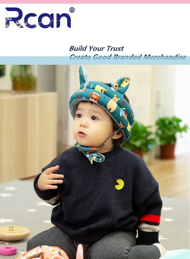 Rcan Baby Head Protector, Baby Helmet for Crawling Walking, No Bumps Safety Head Adjustable Protective Cap for Walking, Playing - Image 2