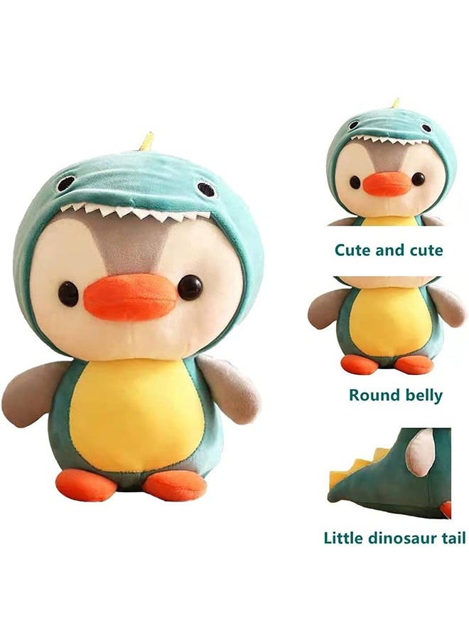 Ant - Penguin Doll Dinosaur Plush Animal Toy, Dressed in Dinosaur Costume Lovely Penguin Plushies for Boys and Girls (25cm) - Image 1