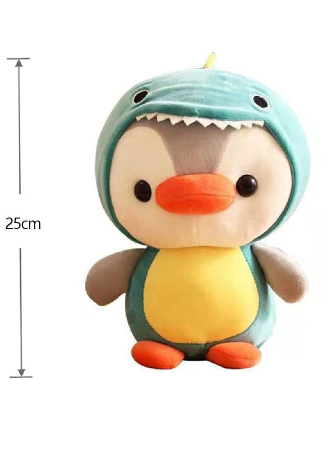 Ant - Penguin Doll Dinosaur Plush Animal Toy, Dressed in Dinosaur Costume Lovely Penguin Plushies for Boys and Girls (25cm) - Image 1