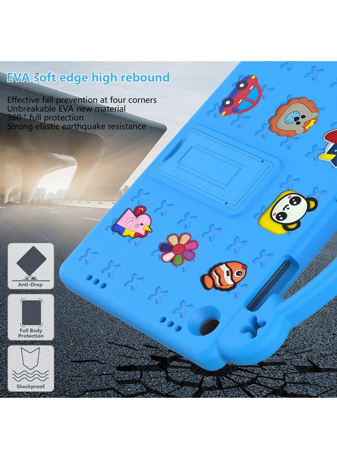 YRH for Galaxy Tab A9 Plus Case Kids 11-inch 2023, EVA Shockproof Cover for Samsung A9+ Plus Tablet Case, with Stand Handle Figures, SkyBlue - Image 5