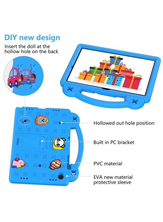 YRH for Galaxy Tab A9 Plus Case Kids 11-inch 2023, EVA Shockproof Cover for Samsung A9+ Plus Tablet Case, with Stand Handle Figures, SkyBlue - Image 3