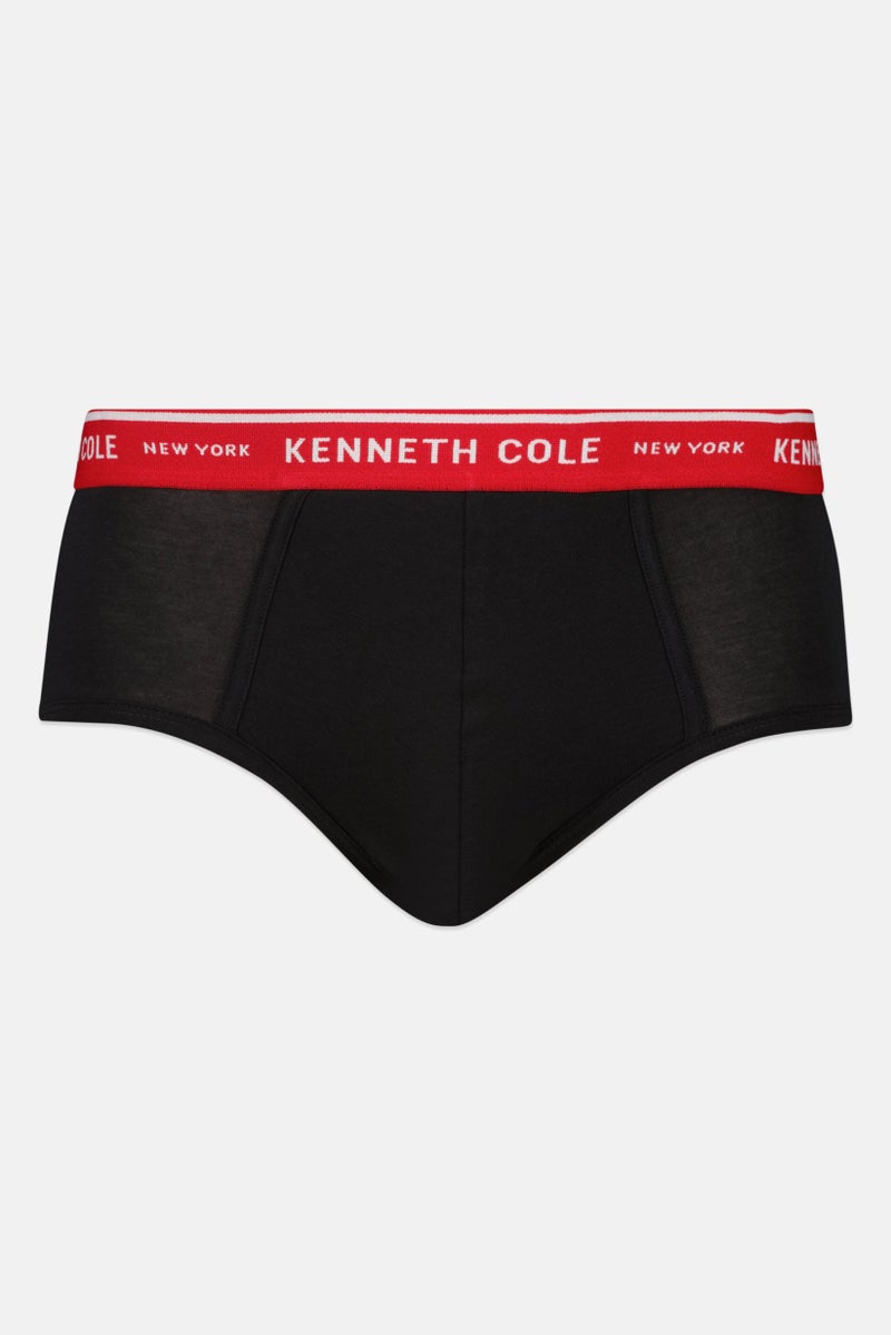 Kenneth Cole Men 2Pcs Brand Logo Briefs, Multicolor - Image 5