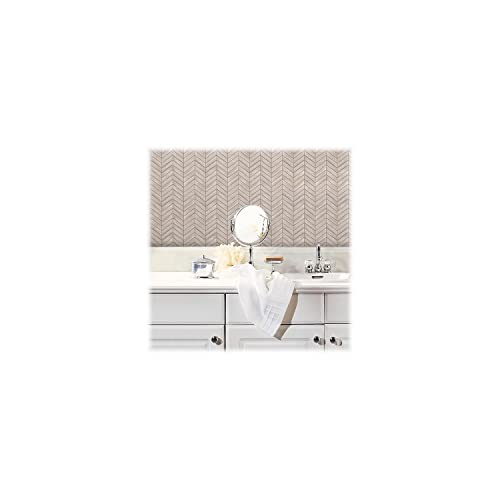 RoomMates TIL3461FLT StickTiles Chevron Distressed Wood Peel and Stick Tile Backsplash, Multicolor - Image 4