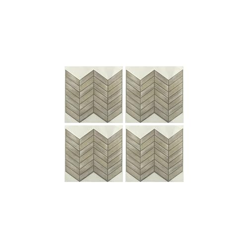 RoomMates TIL3461FLT StickTiles Chevron Distressed Wood Peel and Stick Tile Backsplash, Multicolor - Image 5