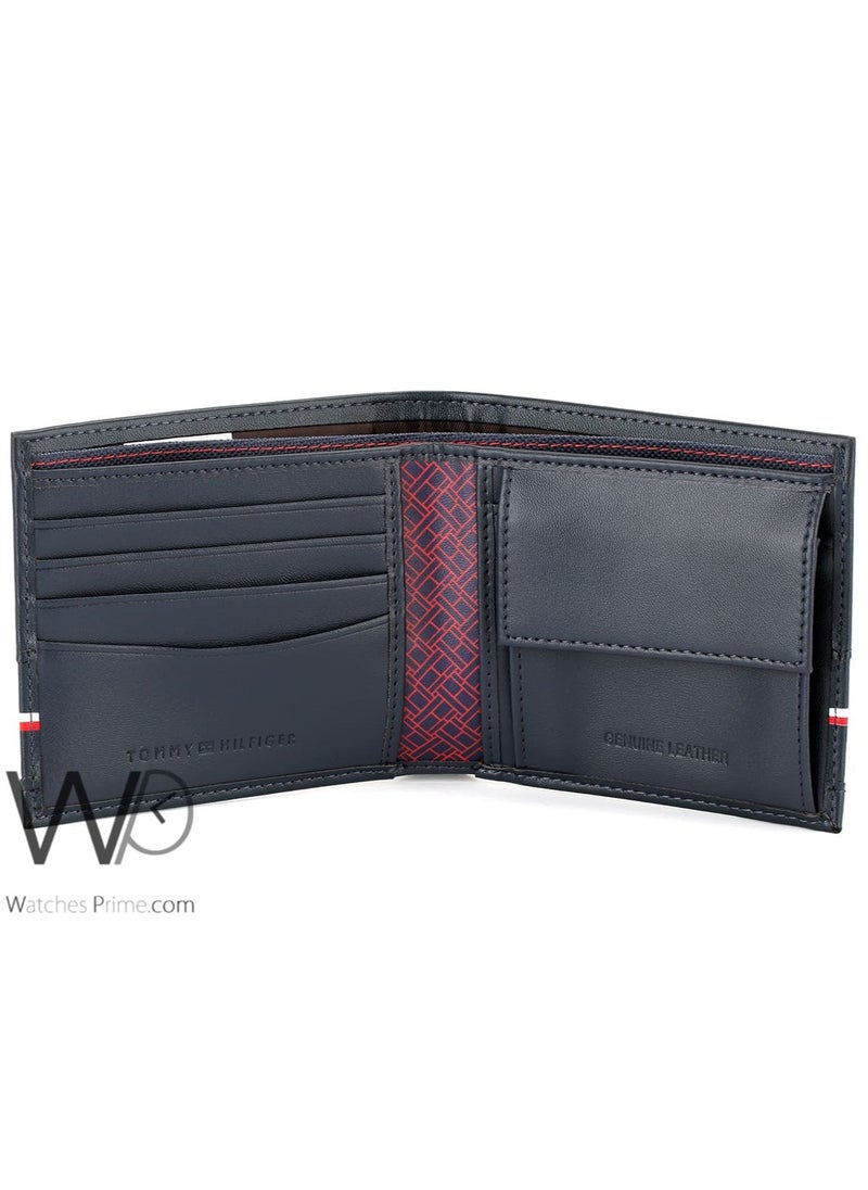 Tommy Hilfiger Plus Tommy Hilfiger Original Men's Purse of Natural Skin in Dark Blue  - Image 4