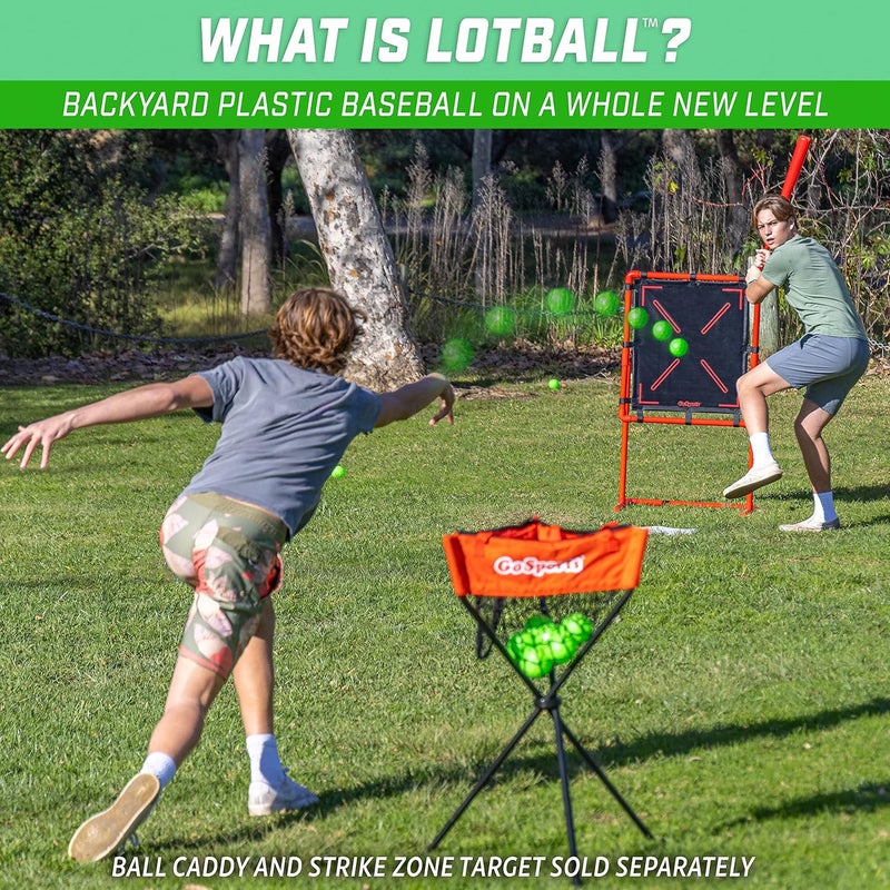 GoSports مجموعة مضرب وكرة البيسبول من GoSports LotBall للحديقة - لعبة البيسبول البلاستيكية للأطفال - Image 2