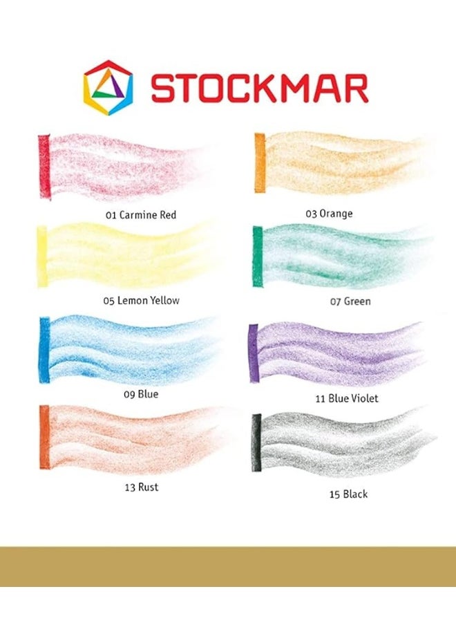 Stockmar - STOCKMAR 204884258 Waterproof Beeswax Blocks in Tin, 8 Blocks - Image 1