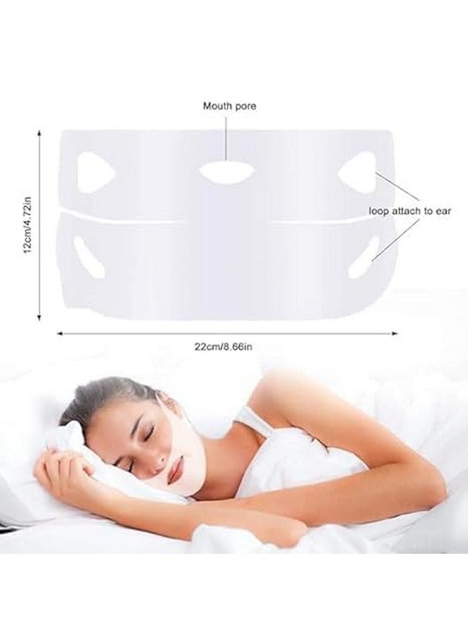 Caltero V-Shaped Slimming Mask Facial Gel Pad Adhesive Tension Intensive Face Lifting and Tightening Band Mask Sheet, Anti-Aging, Prevents Double Chin for Sagging Skin, Firming and Elasticity-2024 - Image 2