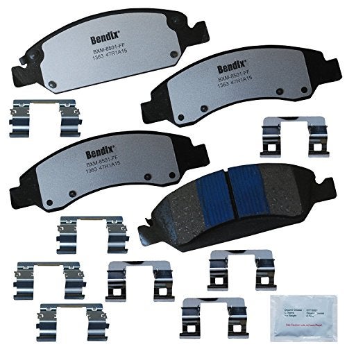 Bendix Fleet Metlok PBD1363 Semi-Metallic Front Brake Pads for Escalade,ESV,EXT,XTS,Avalanche,Cheyenne,Express 1500,Silverado 1500 Classic,LD,Suburban,Tahoe,GMC Savana Sierra,Limited,Yukon,XL - Image 1