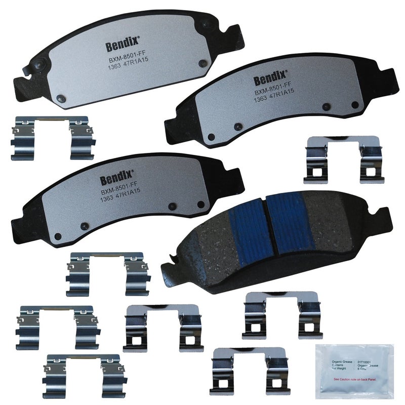 Bendix Fleet Metlok PBD1363 Semi-Metallic Front Brake Pads for Escalade,ESV,EXT,XTS,Avalanche,Cheyenne,Express 1500,Silverado 1500 Classic,LD,Suburban,Tahoe,GMC Savana Sierra,Limited,Yukon,XL - Image 2
