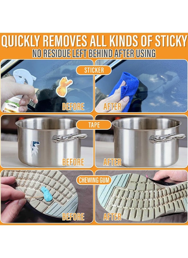 WILLIAM WEIR - 120ml Adhesive Remover Cleaner Spray for Removing Decals Stickers Tape Labels Glue Residue on Vehicles Boats RVs Brick Concrete Wall Window Furniture and More - Image 1