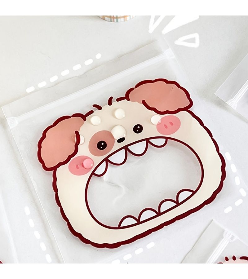 Design B Mix 20 Pack Clear Cartoon Self Sealing Zipper Bags For Candy Cookies Toys Storage - Image 5