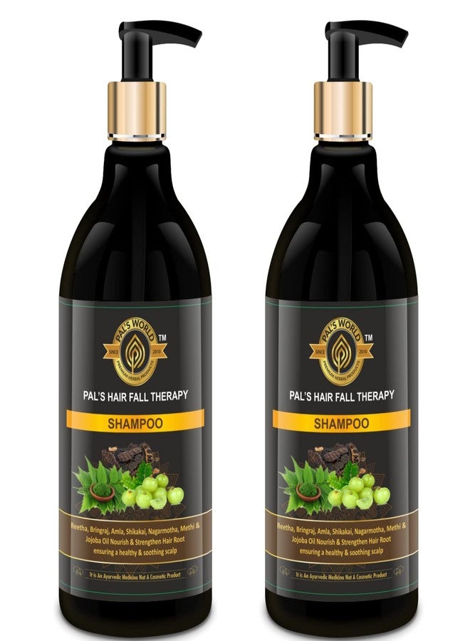 Pal's World Amla Reetha Shikakai Shampoo, Ayurvedic Hair Fall Shampoo For Hairfall Control & Strengthen Hair Root For All Hair Types For Women Men - 300 ml (Pack of 2) - Image 2