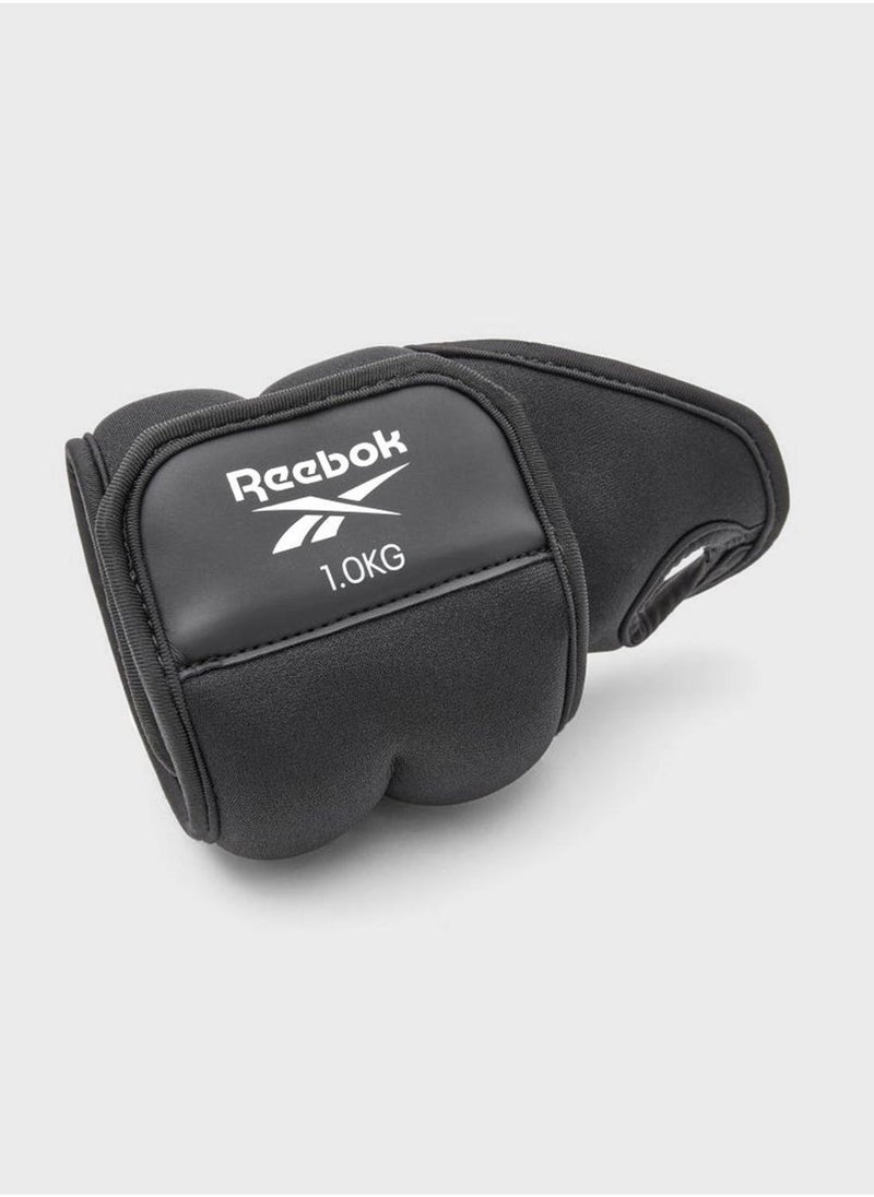 Reebok Logo Wrist Weights-1KG  - Image 4