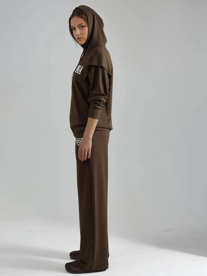 HICCUP Modal Touch Embroidered Hooded Two-Piece Set Bersan Collection