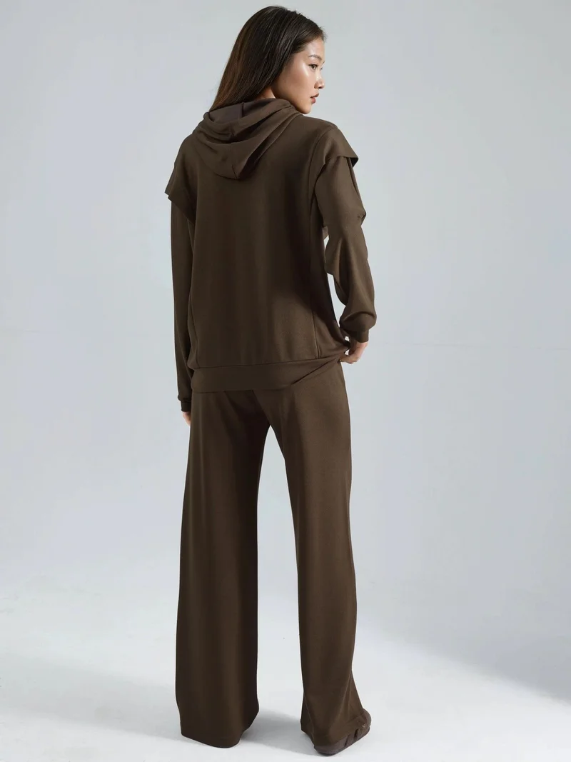 HICCUP Modal Touch Embroidered Hooded Two-Piece Set Bersan Collection