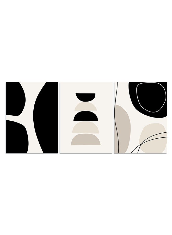 Marktna Set Of 3 Framed Canvas Wall Arts Stretched Over Wooden Frame with a Bohemian Art Design - Image 2