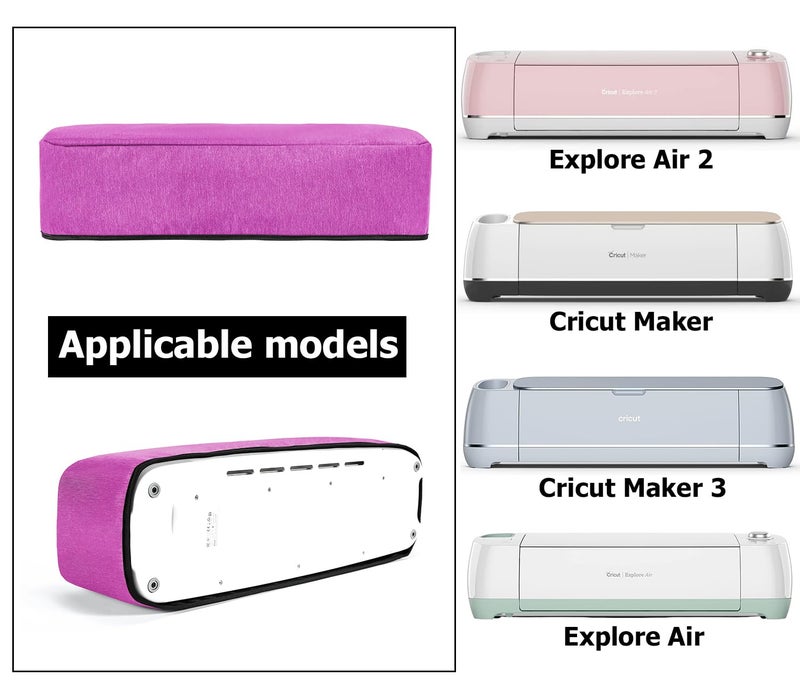 TRO&HOM Dust Cover Compatible with Cricut Maker 4, Explore 4,Cricut Maker 3,Cricut Maker, Explore 3, Explore Air 2, Machine Cover with Pockets for Cricut Accessories Suppliers Tools - Image 3