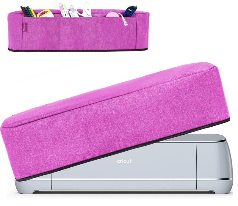 TRO&HOM Dust Cover Compatible with Cricut Maker 4, Explore 4,Cricut Maker 3,Cricut Maker, Explore 3, Explore Air 2, Machine Cover with Pockets for Cricut Accessories Suppliers Tools - Image 1