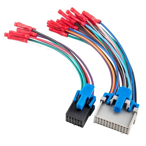 RED WOLF Car OE Radio Reverse Wiring Harness Fit for 2002-2007 GM GMC Sierra Chevy Silverado Buick Cadillac Pontiac Replace Factory Stereo Wire w/Connector Butt - Image 1