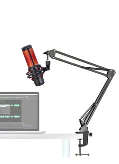 XiuWoo For Hyperx Quadcast Boom Arm, Boom Scissor Arm For Hyperx Quadcast S, Professional Adjustable Mic desk mount Stand, Compatible With RGB USB Condenser Microphone(without  Microphone)  - Image 3