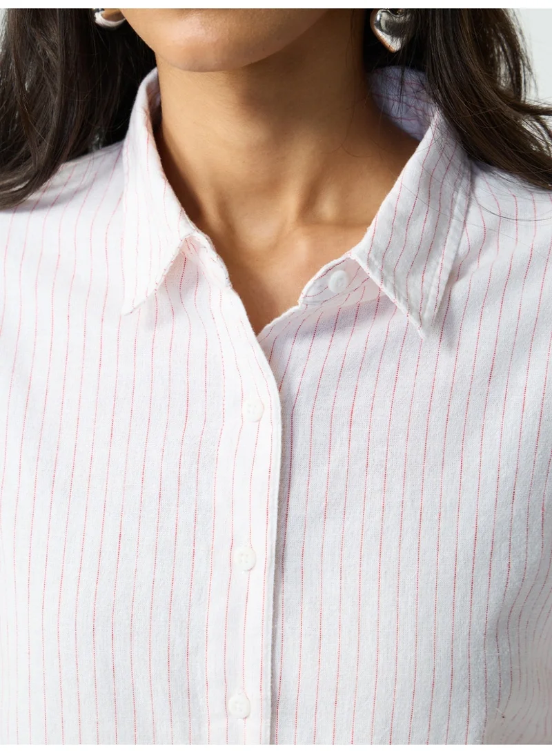 The Souled Store  Cotton Linen: Ruby Streak  | Best Price UAE