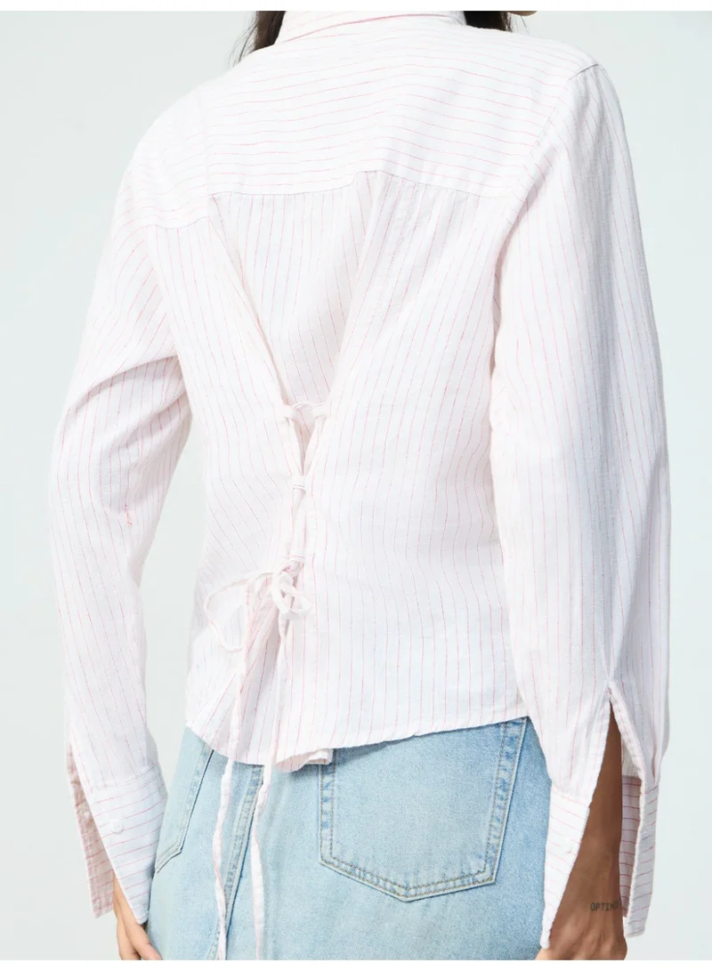The Souled Store  Cotton Linen: Ruby Streak  | Best Price UAE