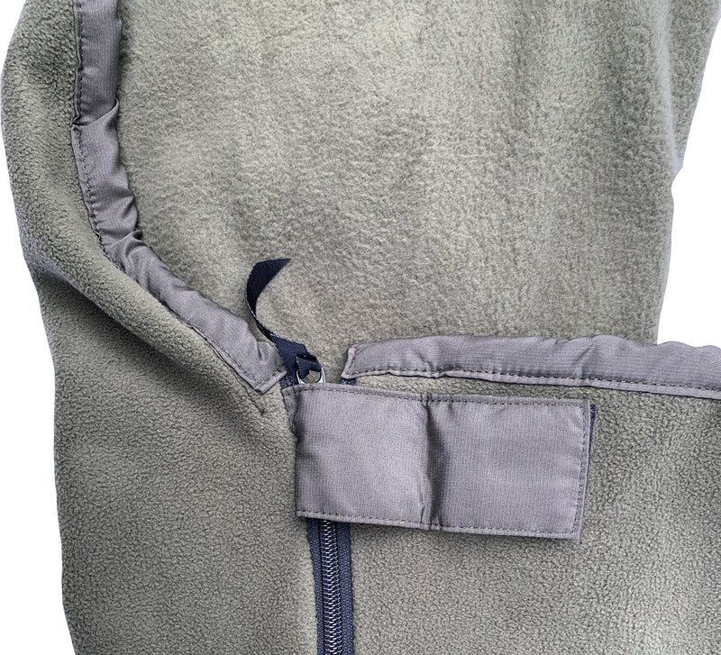 Snugpak Fleece Sleeping Bag Liner with Full Length Side Zipper, Polyester Fleece, Warm Thermal Insulation, Olive - Image 3
