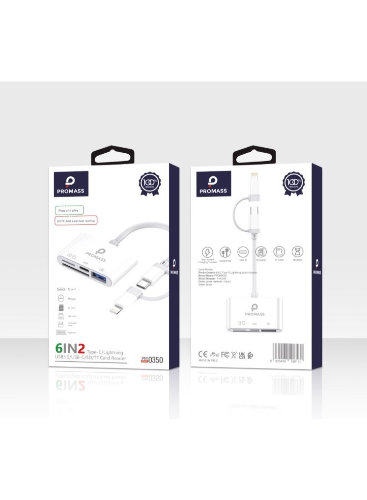 PROMASS 6-in-2 card reader.Aluminum alloy body, stylish and durable - Image 2