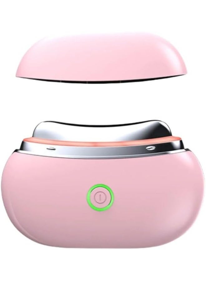 أداة تدليك الوجه للتخسيس من SAFENHAND، أدوات تدليك للوجه والجسم، 4 ميزات في 1، تخفيف الألم والضغط، تحسين ملامح الوجه (وردي) - Image 1