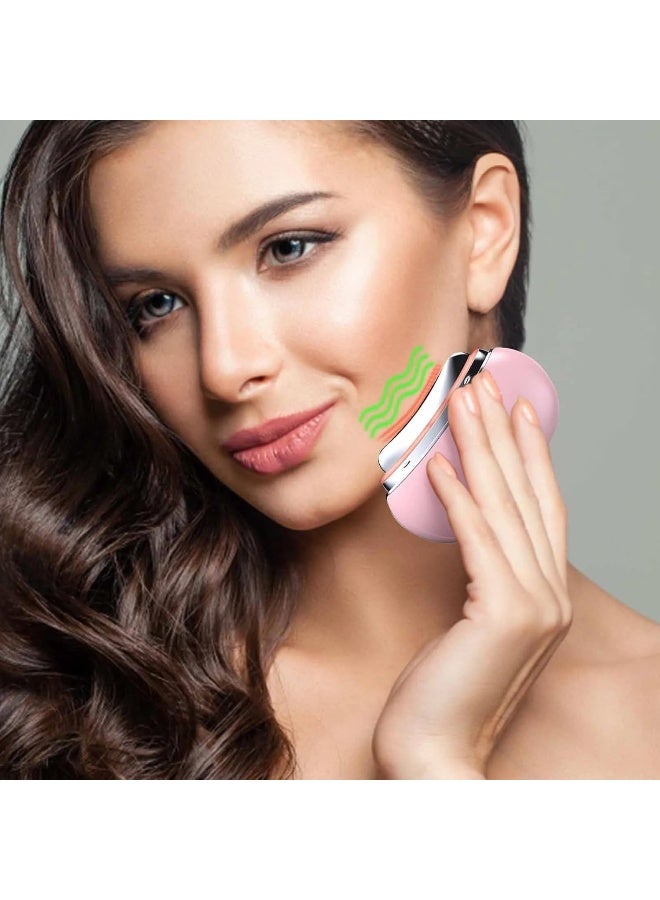 أداة تدليك الوجه للتخسيس من SAFENHAND، أدوات تدليك للوجه والجسم، 4 ميزات في 1، تخفيف الألم والضغط، تحسين ملامح الوجه (وردي) - Image 2