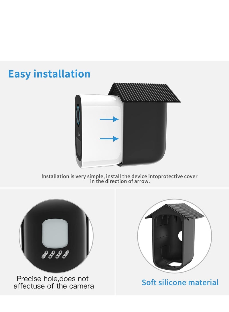 SYOSI Protective Silicone Skin for Eufy Cam 3C, Security Camera Protect and Camouflage Weatherproof Security Camera Mount  (2 Pack) - Image 4