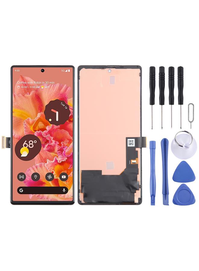 Replacement For Google Pixel 6 GB7N6 G9S9B16 OLED LCD Screen Digitizer Full Assembly with Frame - Image 1