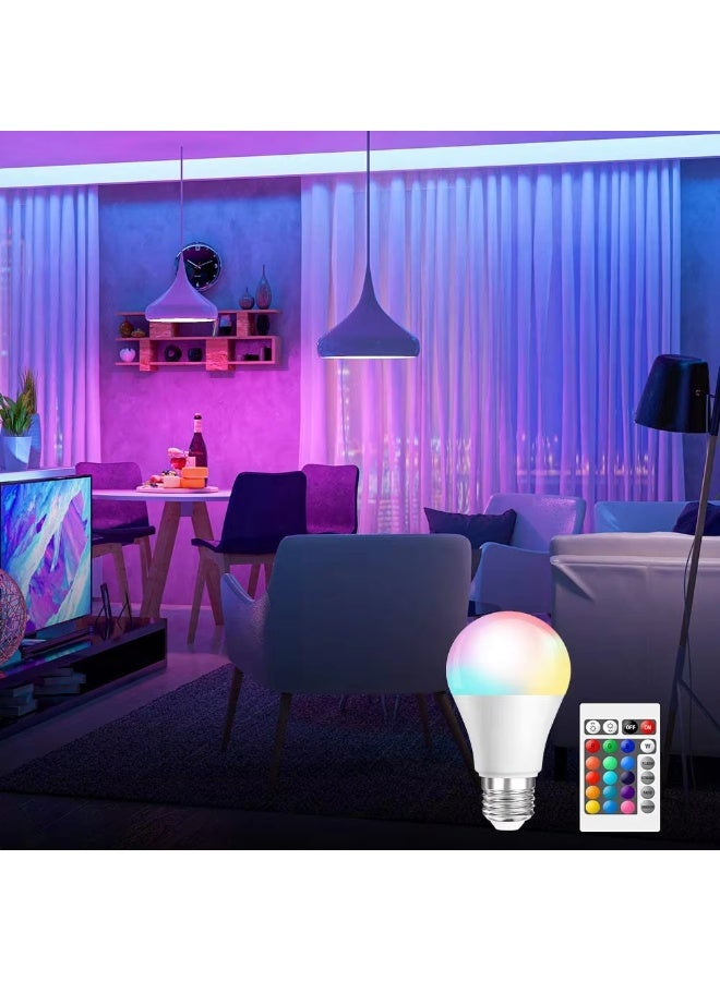 FIXER RGB Smart LED Bulb 18W with Remote Control – Dimmable Multi-Color E27 - Image 5