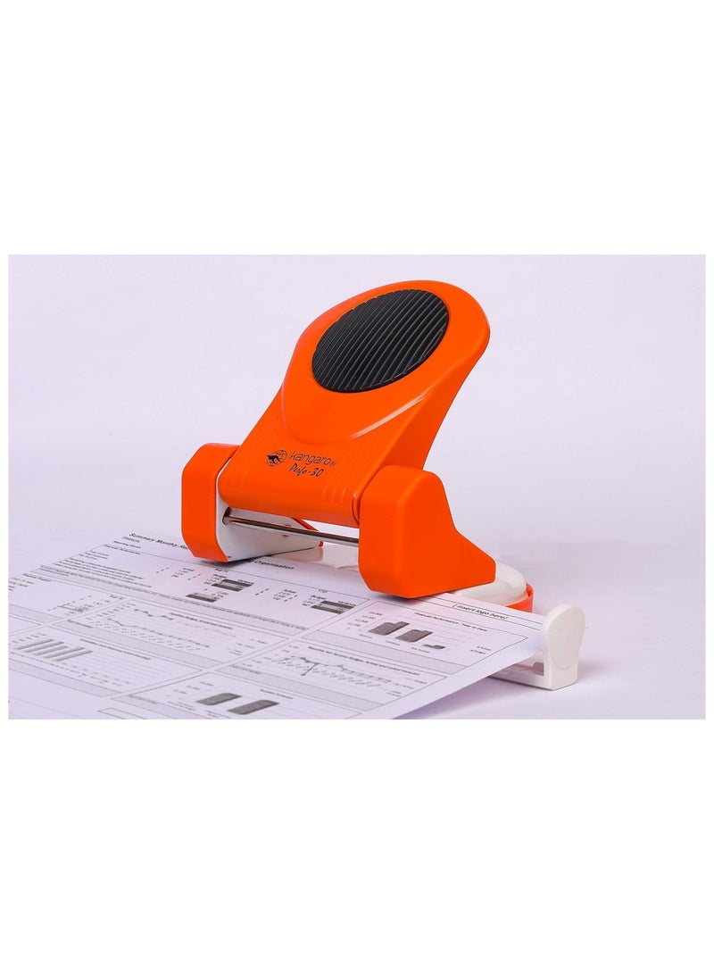 Kangaro مثقاب ورق ثنائي الفتحة 1 قطعة بيرفو-30 بسعة 30 ورقة بألوان متنوعة - Image 5