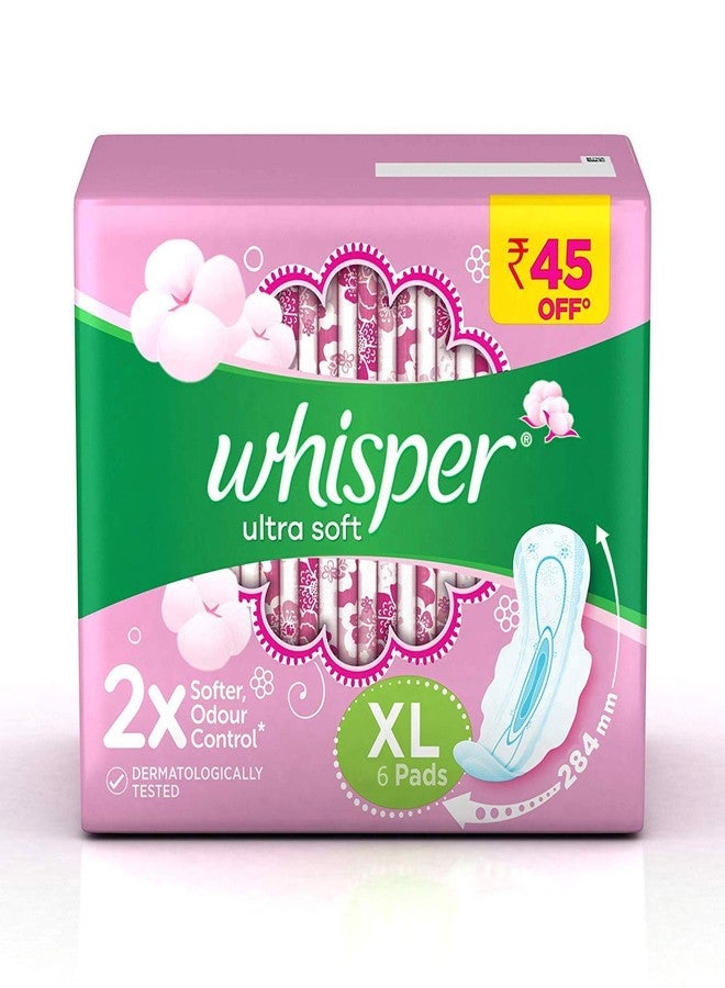 Whisper Ultra Soft XL - 6 Pads (284 mm