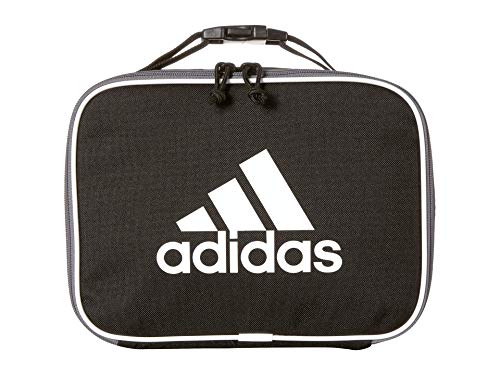 adidas Unisex Foundation Insulated Lunch Bag, Black/White, ONE SIZE - Image 4