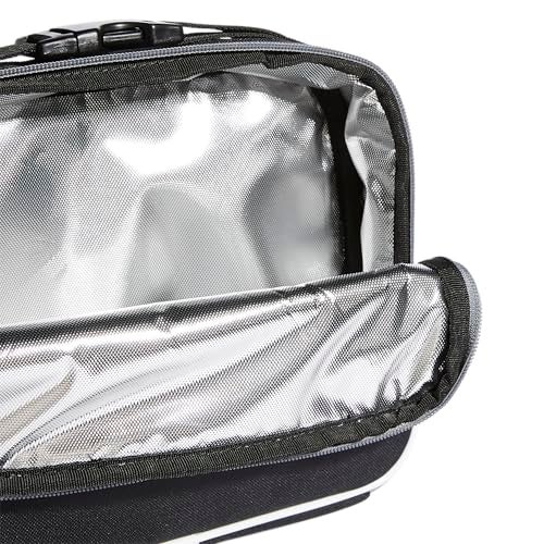 adidas Unisex Foundation Insulated Lunch Bag, Black/White, ONE SIZE - Image 3