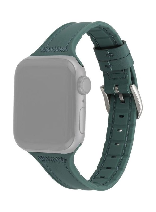 NIBEMINENT Watchband For Apple Watch Series 7 6 & SE 5 4 Green - Image 4