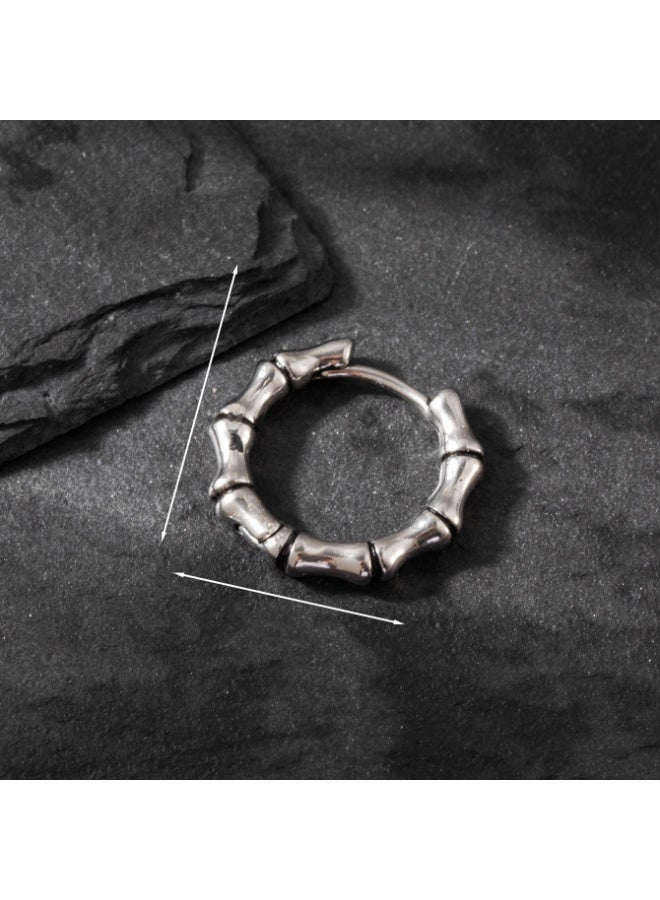Mark Fairwhale Puncture Earrings Stainless Steel Fashion Trendy Ear Buckle Single 