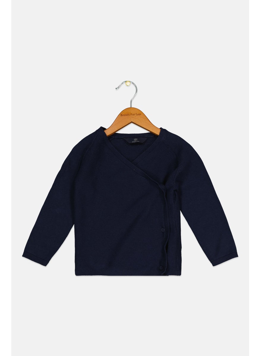 Tchibo - Toddler Boy Textured Long Sleeves Cardigan, Blue - Image 1