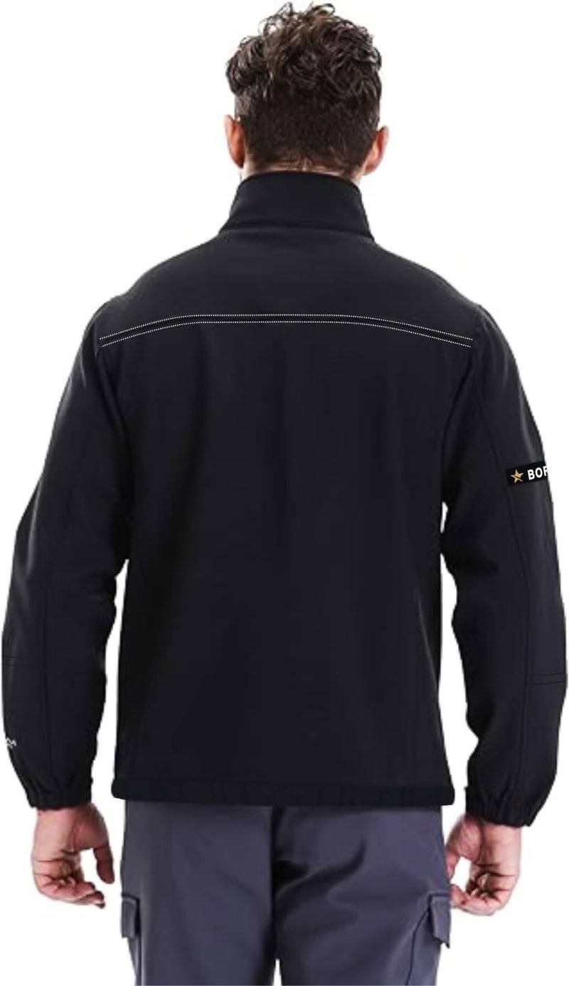 JUST RIDER Men's jacket| Polyester Standard Length bomber jacket || Riding Jacket || Biker Jacket || Bike Jacket || Lightweight Outwear Sportswear Bomber Jacket (J4-6) (IN, Alpha, M, Regular, Black) - Image 4