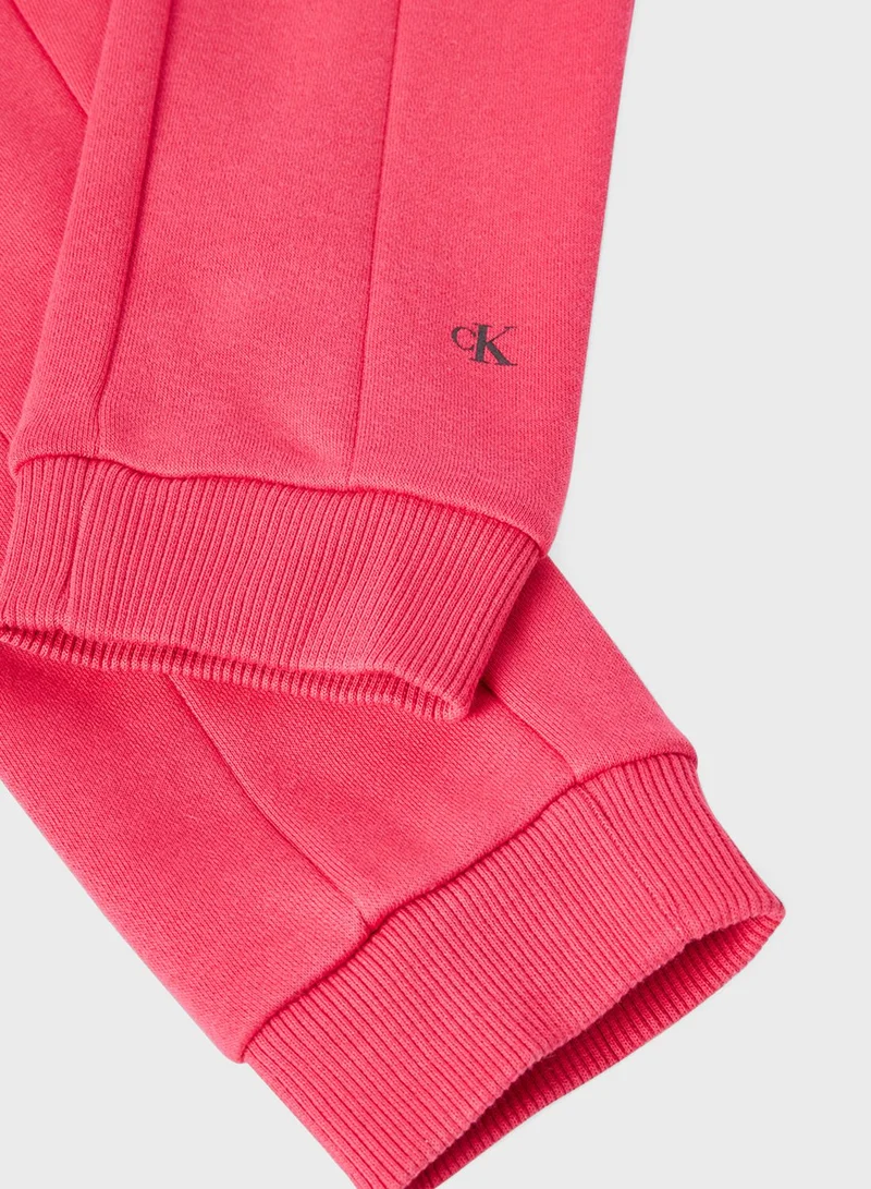Calvin Klein Jeans Kids Micro Logo Flock Sweatpants