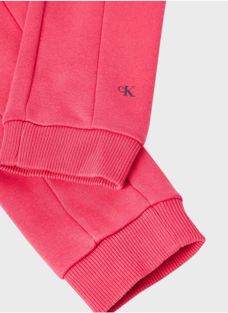 Calvin Klein Jeans - Kids Micro Logo Flock Sweatpants - Image 1