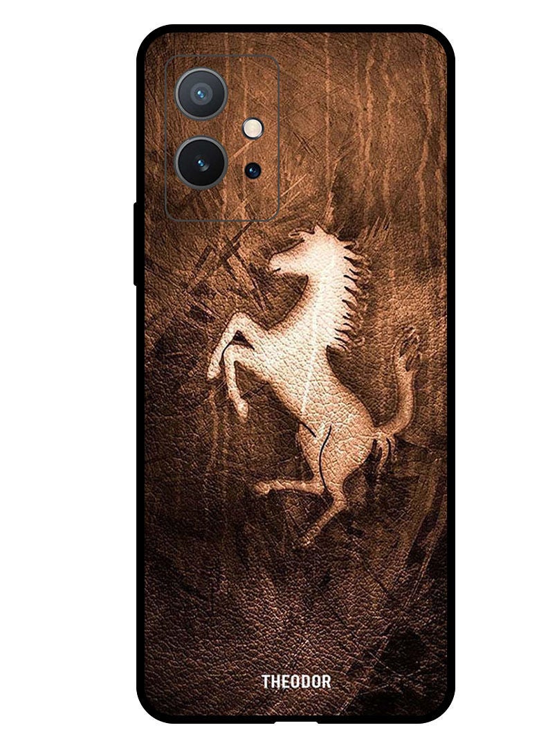 Theodor Protective Case Anti ScratchShockproof Cover For VIVO Y55 5G Leather Horse - Image 1