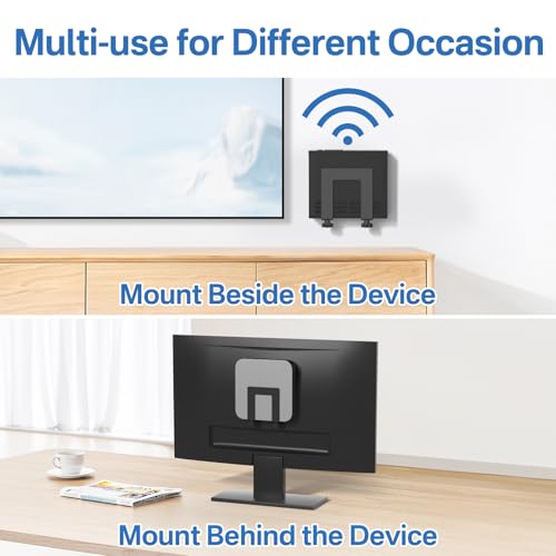 Chunxiao Adjustable Wall Mount for Cable Box | Router Mount | Modem Mounts, Cable Box Mount Behind TV for Streaming Media, DVD Players and More Small or Narrow Devices Shelf - Image 4